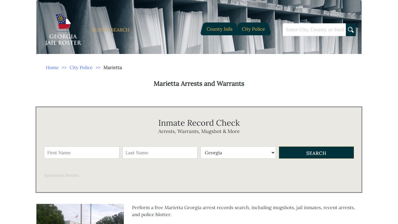 Marietta Arrests and Warrants | Georgia Jail Inmate Search